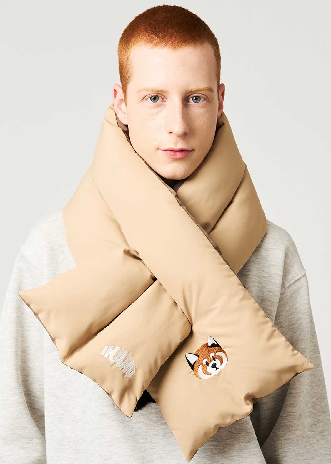 イカクフェイス｜中綿マフラー｜ユニセックス｜グラニフ(graniph)公式