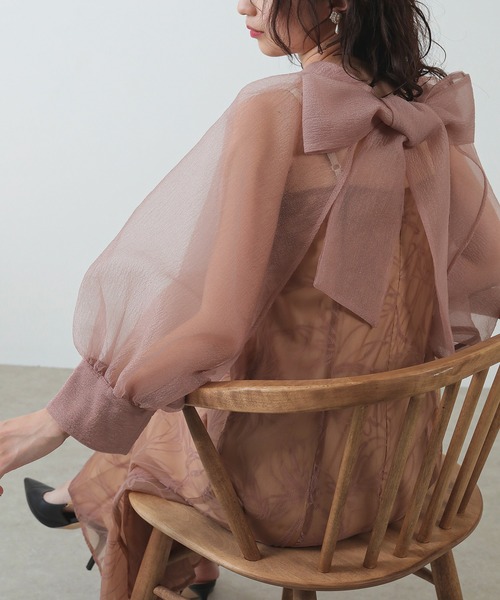 ボウタイ リボン ボレロ キャミワンピース 2点セット パーティー