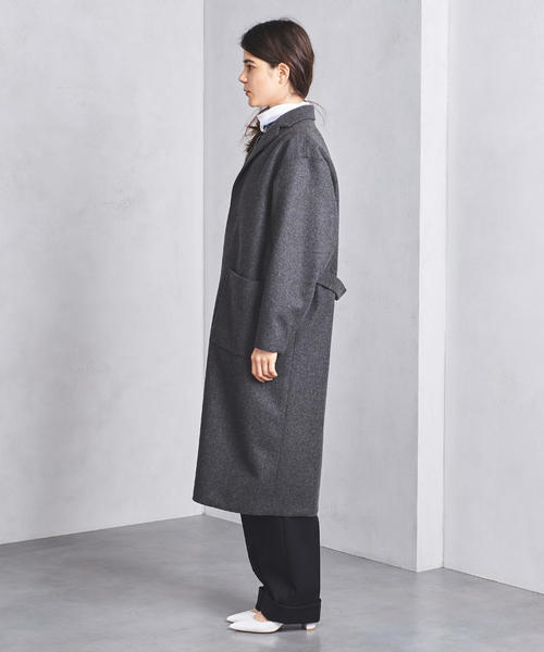 HYKE ハイク ショップコート チェスターコート ウール オーバーサイズ
