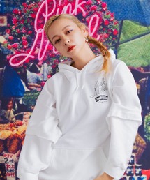 セール】M1990 PINK MOTEL ハードWASHリメイクパーカー（パーカー