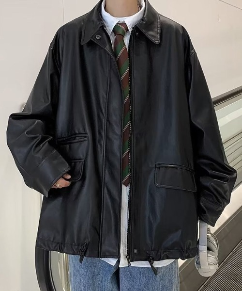 セール】ヴィンテージライクな雰囲気がたまらない。オーバーサイズ PU