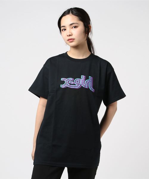 X-girl（エックスガール）の「〔ﾑﾗｽﾎﾟ限定〕 ｵｰﾊﾞｰｻｲｽﾞTｼｬﾂ X-GIRL