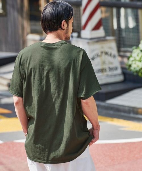 ギルダン ビッグシルエット USAオーバーサイズ 1/2スリーブTシャツ