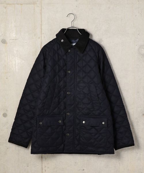 セール】Barbour: 別注 キルティング/ウール ビデイル (ソリッド