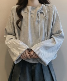 オフショルダー」に該当するトップス（ストライプ柄）ファッション通販