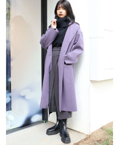 MURUA（ムルーア）の「【ONLINE限定】カラーマキシチェスターコート