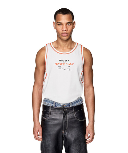 DIESEL（ディーゼル）の「メンズ タンクトップ オーバーステッチ