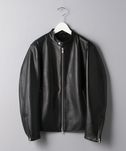 UNITED ARROWS シングルライダースジャケットL スエードライク シングル ライダースジャケット