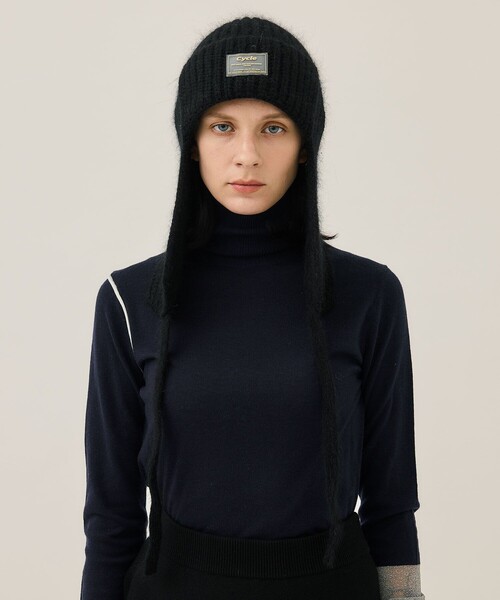 Cycle/サイクル 】DRAW CODE MOHAIR KNIT CAP/ドローコードモヘア