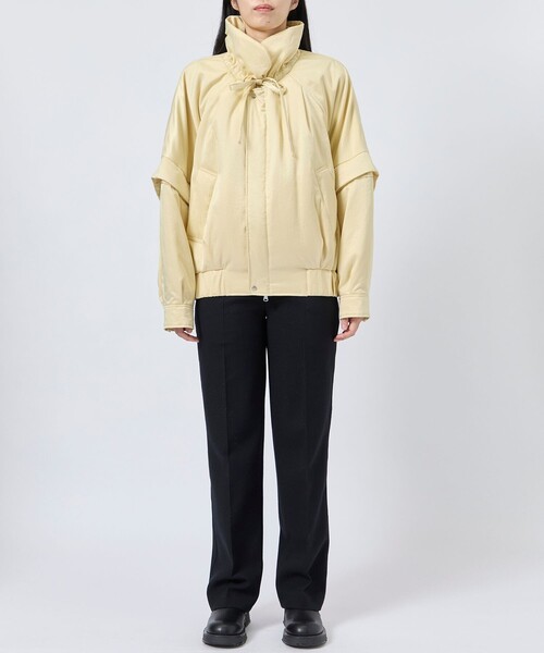08sircus/08サーカス】Satin padded detachable bomber/デタッチャブル