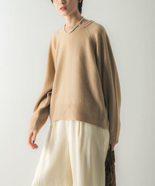 セール】カシミヤ強縮クルーネックニット（ニット/セーター）｜URBAN