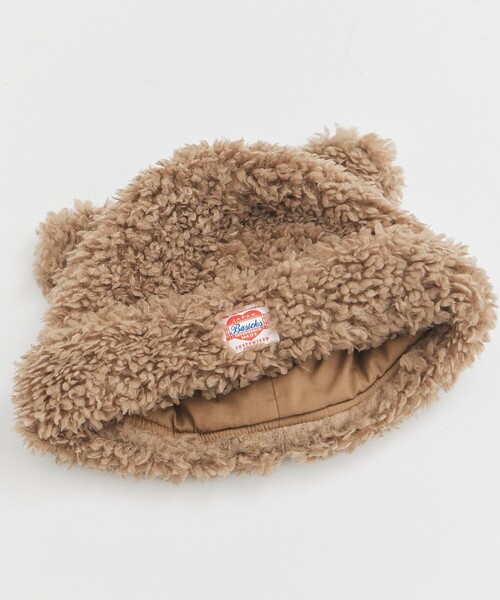 BASICKS/ベーシックス」 Bear Beanie Brown タグ付き BASICKS BEAR
