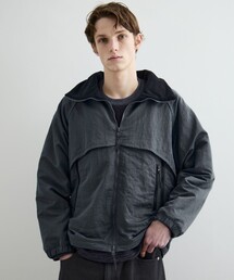 PUBLIC public tokyo含浸ウールギャバダブルジップブルゾン size3 黒