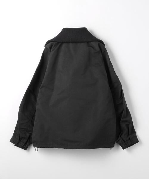 monkey time コーデュラ ナイロングログランニット カラー ジャケット