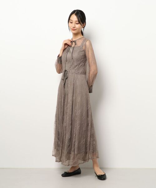 AIMER（エメ）の「【WEB限定】ロングレース2WAYパーティードレス