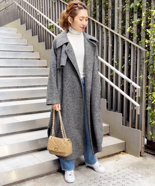 Spick & Span / W/Nyモッサジャケットライクコート【 38 】 Spick