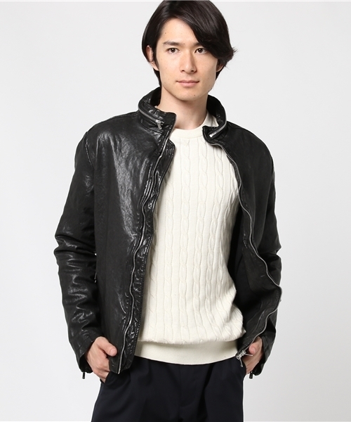 Cathy Jane キャシージェーン シングルレザーライダースジャケット