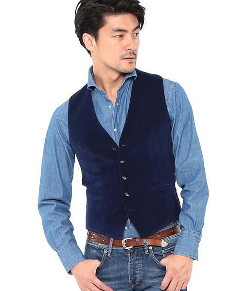 TAGLIATORE（タリアトーレ）の「TAGLIATORE / ベルベットジレ（ベスト