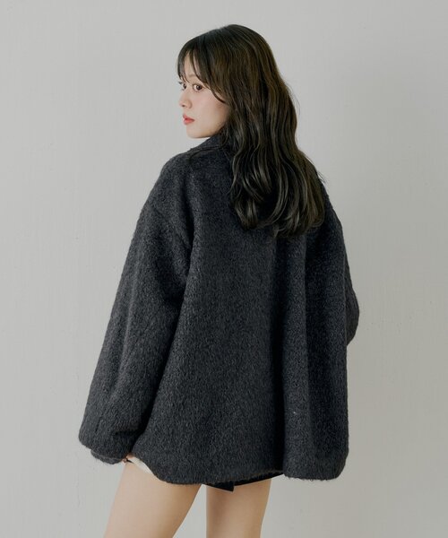 金釦シャギールーズコート（その他アウター）｜Chico（チコ）の