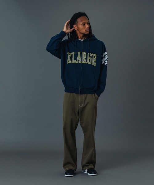 RAGLAN ZIP UP HOODED SWEATSHIRT（パーカー）｜XLARGE（エクストラ