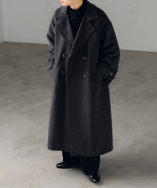 ウールライク2WAYダブルチェスターコート（チェスターコート）｜epnok