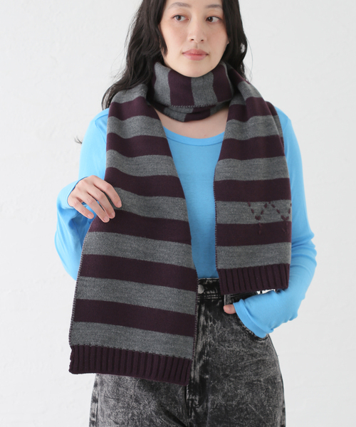 セール】【OPEN YY / オープンワイワイ】Accessory YY STRIPE SCARF