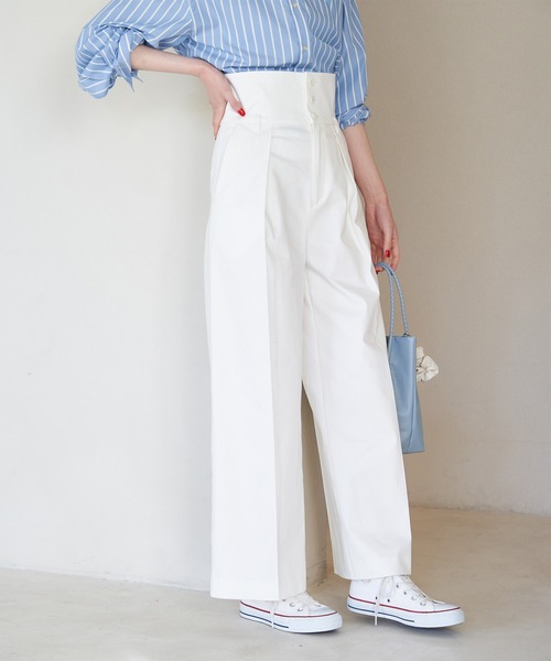 セール】防汚加工/タックワイドパンツ（その他パンツ）｜ROPE' PICNIC