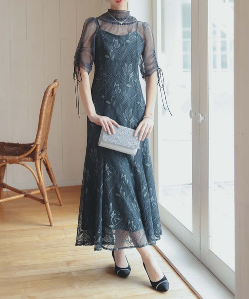 ブラウスセットフラワーレースドレス（ドレス）｜Dorry Doll（ドリー