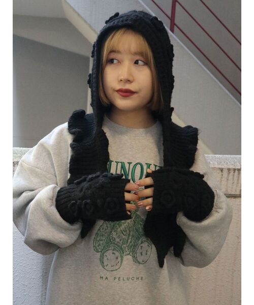 merry jenny（メリージェニー）の「おはなニットバラクラバ（ニット