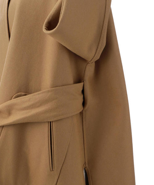 Drawer（ドゥロワー）の「Drawer ウールメルトンリバーノーカラー