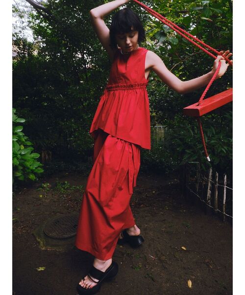 UN3D.（アンスリード）の「サイドギャザーボリュームパンツ（その他