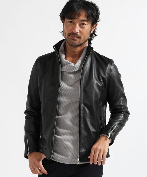 TETE HOMME（テットオム）の「【21AW】ラムレザーシングルライダース