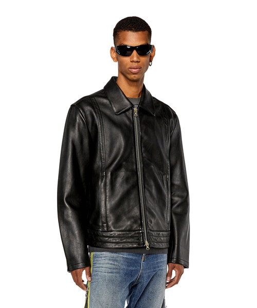 DIESEL（ディーゼル）の「メンズ レザー ジャケット（ライダース
