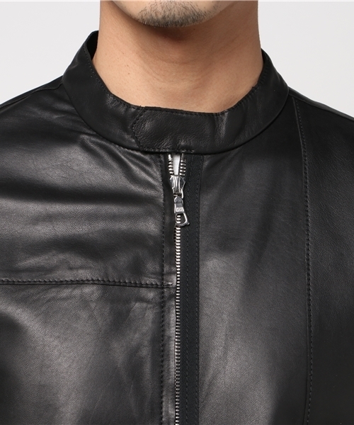 Pretty Green（プリティーグリーン）の「RANDALL ジップアップ レザー