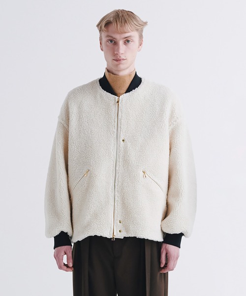 CULLNI（クルニ）の「23-AW-029 Wool Boa Front Zip Blouson（ブルゾン