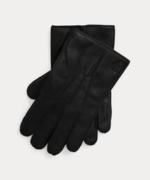 NY パッチ フリースラインド ウール グローブ（手袋）｜POLO RALPH