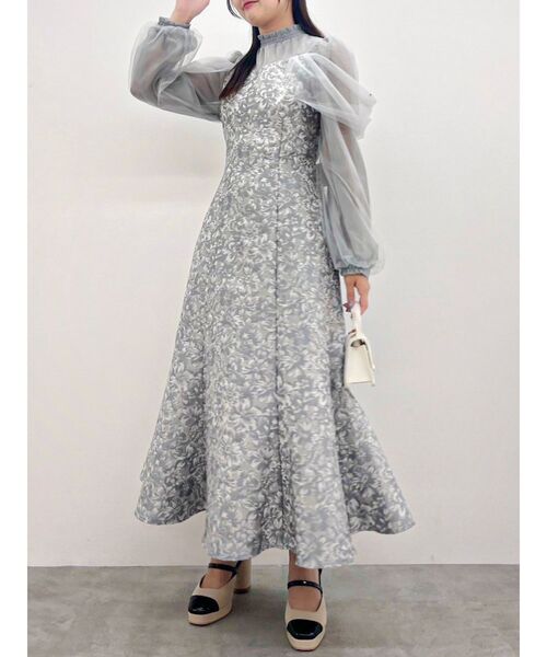 シアーベールセミフレアワンピース（ドレス）｜dazzlin（ダズリン）の