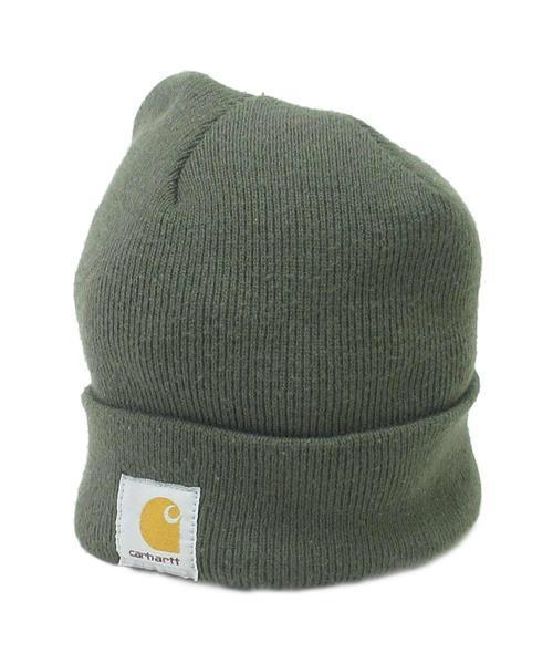 ブランド古着】フロントロゴワッペン ビーニー カーキ ニット帽
