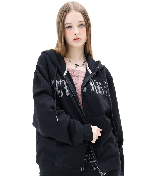 セール】MZ 2-WAY GLITTER HOOD ZIP UP（パーカー）｜LUVISTRUE（ラヴ