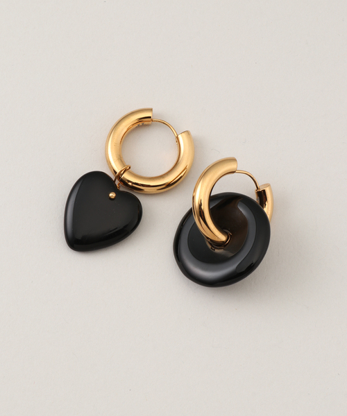 TIMELESS PEARLY/タイムレスパーリー】Black earrings：ピアス（両耳用