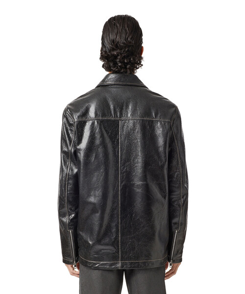 DIESEL（ディーゼル）の「メンズ レザージャケット シープスキン