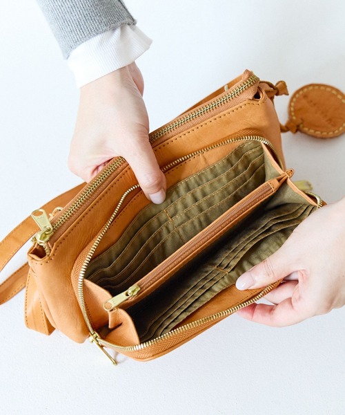 zucchero ズッケロ お財布 ショルダーバッグ レディース 本革 ミニ