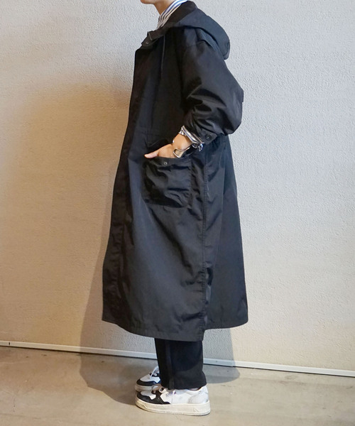 ako〉スタンドカラーミドル丈コート | natural couture(ナチュラル