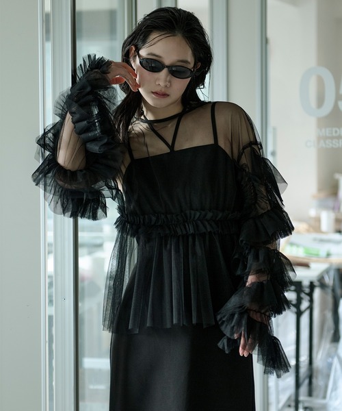 Elegant volume sleeves セットキャミドレス（ドレス）｜Ezick