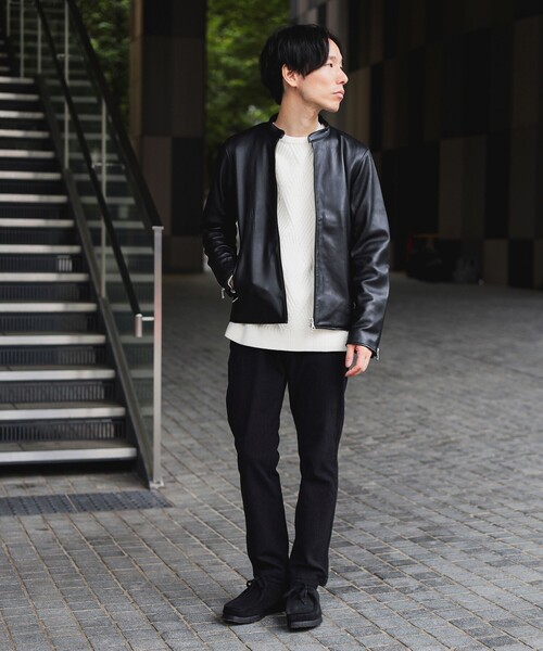 BEAMS HEARTシングルライダース ブラック レザージャケット XL 羊革