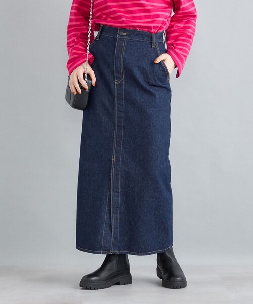 SHIPS（シップス）の「〈洗濯機可能〉11.5oz デニムタイトスカート