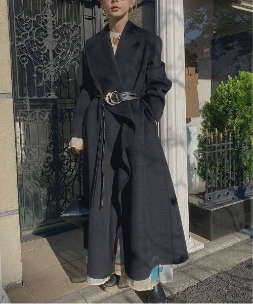 Ameri（アメリ）の「UNDRESSED FRILL COLLAR COAT（チェスターコート