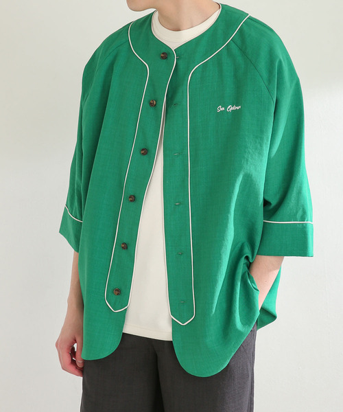 ウェッシャーツ！！！！！！！ ベースボールシャツ 緑 グリーン