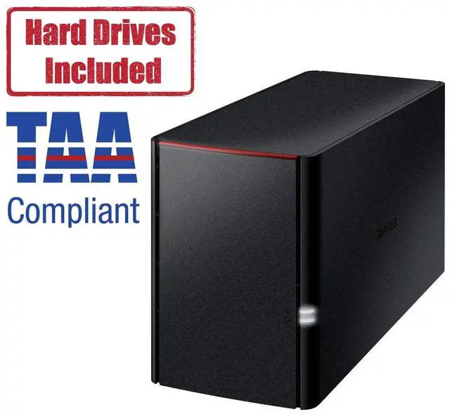 LinkStation 220 4TB Cloud Storage with Hard Drives Included