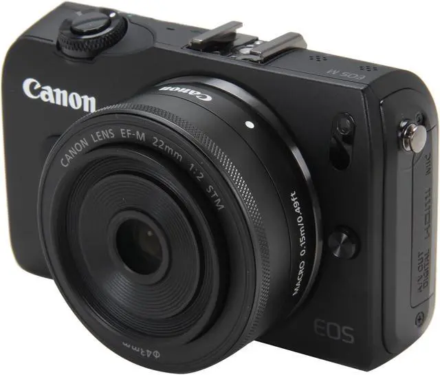 Canon EOS M Black 18 MP Compact Mirrorless System Camera with EF-M